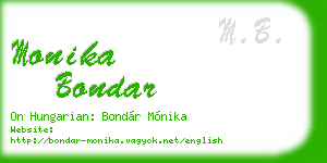 monika bondar business card